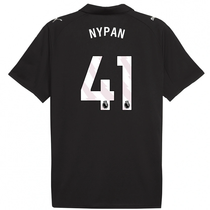 Danxen Herren Sverre Nypan #41 Schwarz Weiß Auswärtstrikot Trikot 2025/26 T-Shirt Schweiz