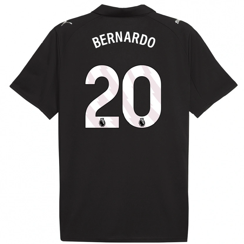 Danxen Herren Bernardo Silva #20 Schwarz Weiß Auswärtstrikot Trikot 2025/26 T-Shirt Schweiz