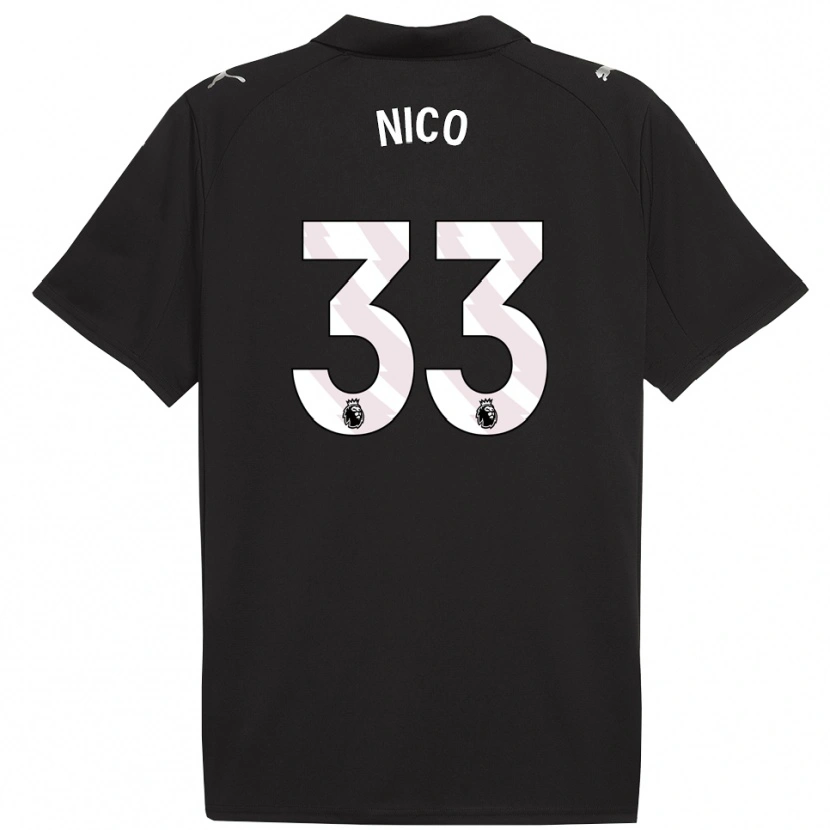 Danxen Herren Nico O'reilly #33 Schwarz Weiß Auswärtstrikot Trikot 2025/26 T-Shirt Schweiz