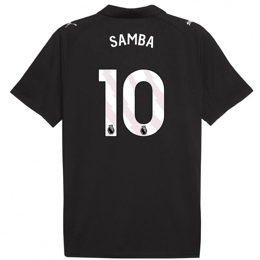 Danxen Herren Tyrone Samba #10 Schwarz Weiß Auswärtstrikot Trikot 2025/26 T-Shirt Schweiz