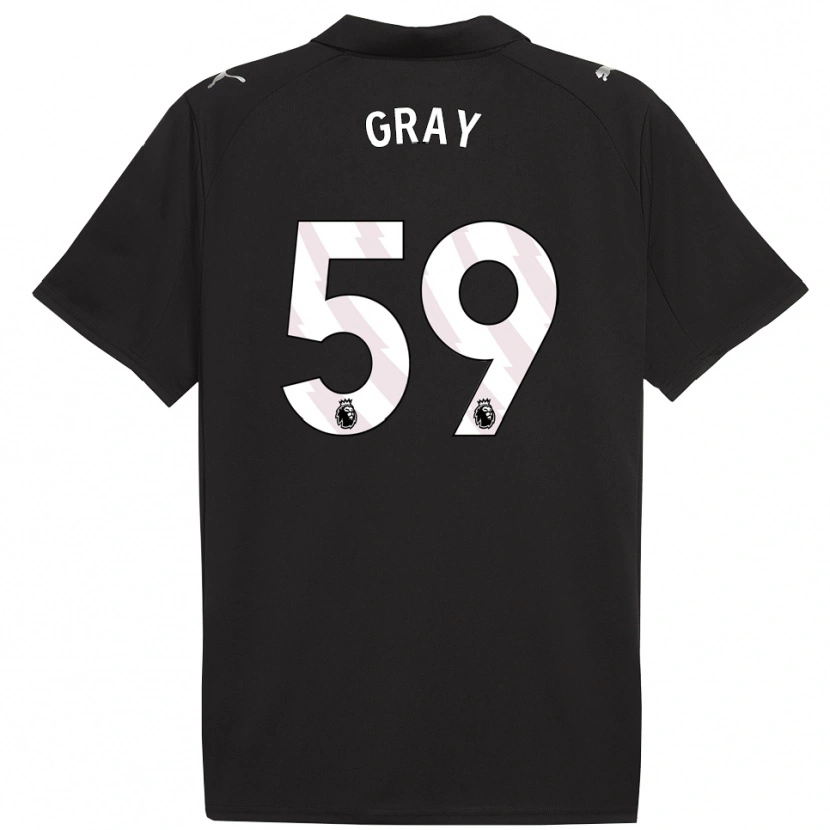 Danxen Herren Charlie Gray #59 Schwarz Weiß Auswärtstrikot Trikot 2025/26 T-Shirt Schweiz