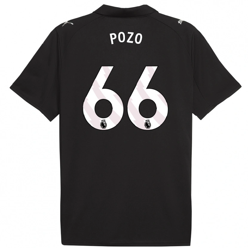 Danxen Herren Iker Pozo #66 Schwarz Weiß Auswärtstrikot Trikot 2025/26 T-Shirt Schweiz