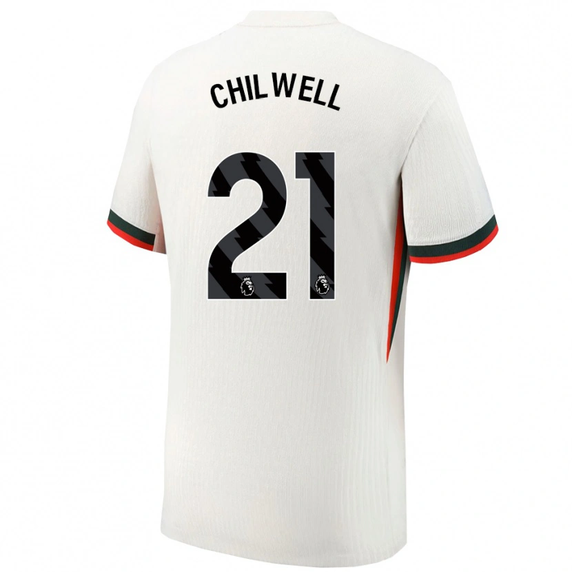 Danxen Herren Ben Chilwell #21 Weiß Grün Auswärtstrikot Trikot 2025/26 T-Shirt Schweiz