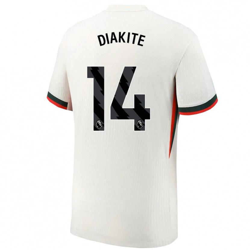 Danxen Herren Calvin Diakite #14 Weiß Grün Auswärtstrikot Trikot 2025/26 T-Shirt Schweiz