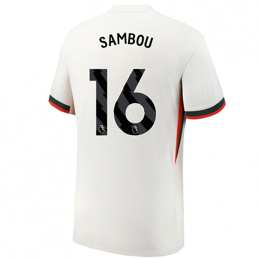 Danxen Herren Gabriel Sambou #16 Weiß Grün Auswärtstrikot Trikot 2025/26 T-Shirt Schweiz