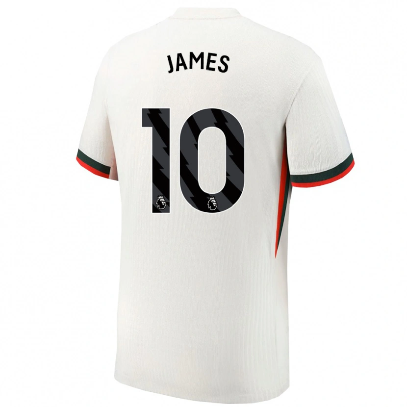 Danxen Herren Lauren James #10 Weiß Grün Auswärtstrikot Trikot 2025/26 T-Shirt Schweiz