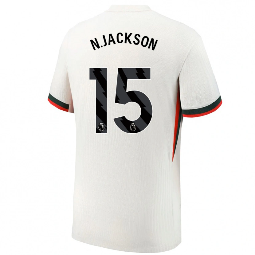 Danxen Herren Nicolas Jackson #15 Weiß Grün Auswärtstrikot Trikot 2025/26 T-Shirt Schweiz