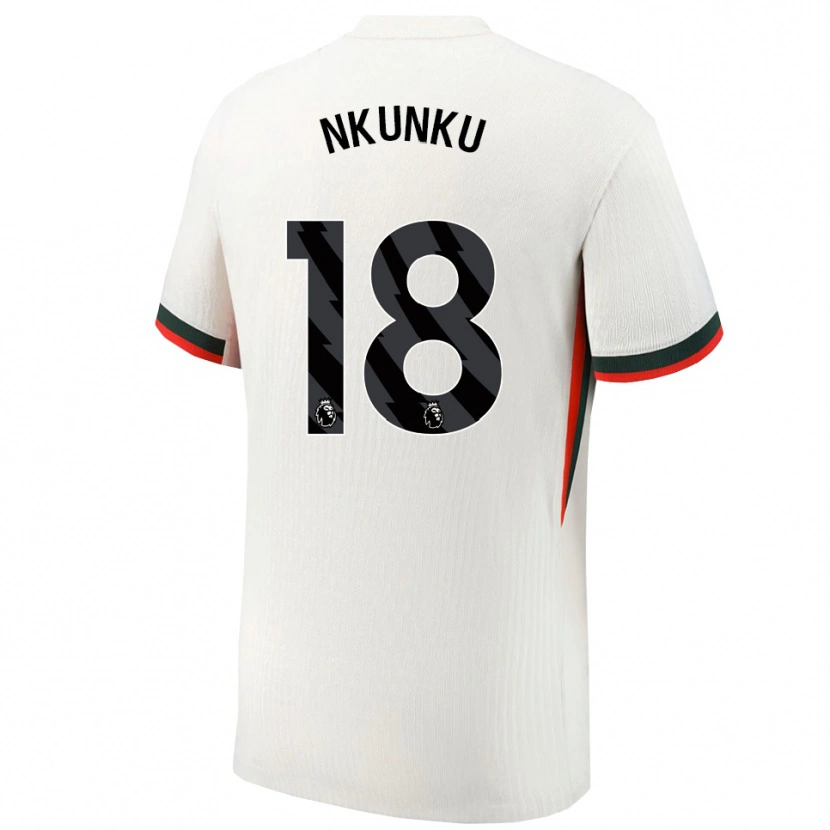 Danxen Herren Christopher Nkunku #18 Weiß Grün Auswärtstrikot Trikot 2025/26 T-Shirt Schweiz