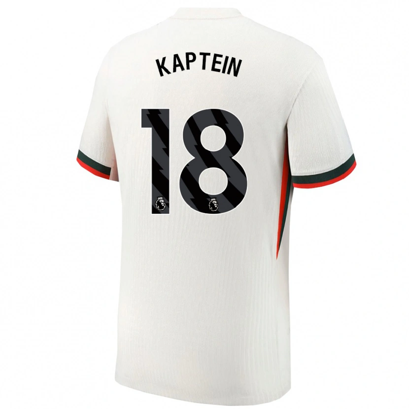 Danxen Herren Wieke Kaptein #18 Weiß Grün Auswärtstrikot Trikot 2025/26 T-Shirt Schweiz