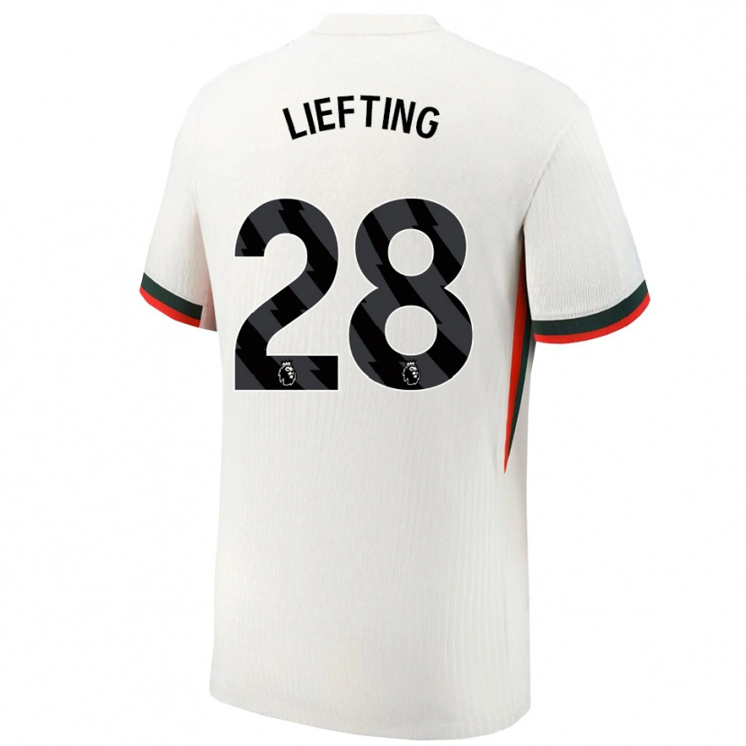 Danxen Herren Femke Liefting #28 Weiß Grün Auswärtstrikot Trikot 2025/26 T-Shirt Schweiz