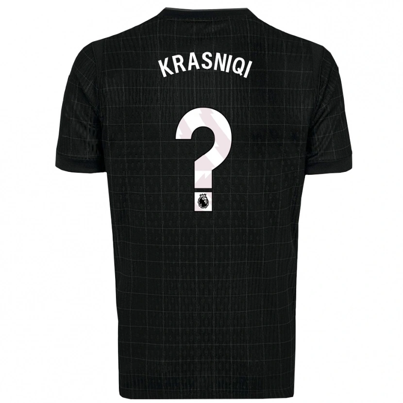 Danxen Herren Elliot Krasniqi #0 Schwarz Grau Auswärtstrikot Trikot 2025/26 T-Shirt Schweiz