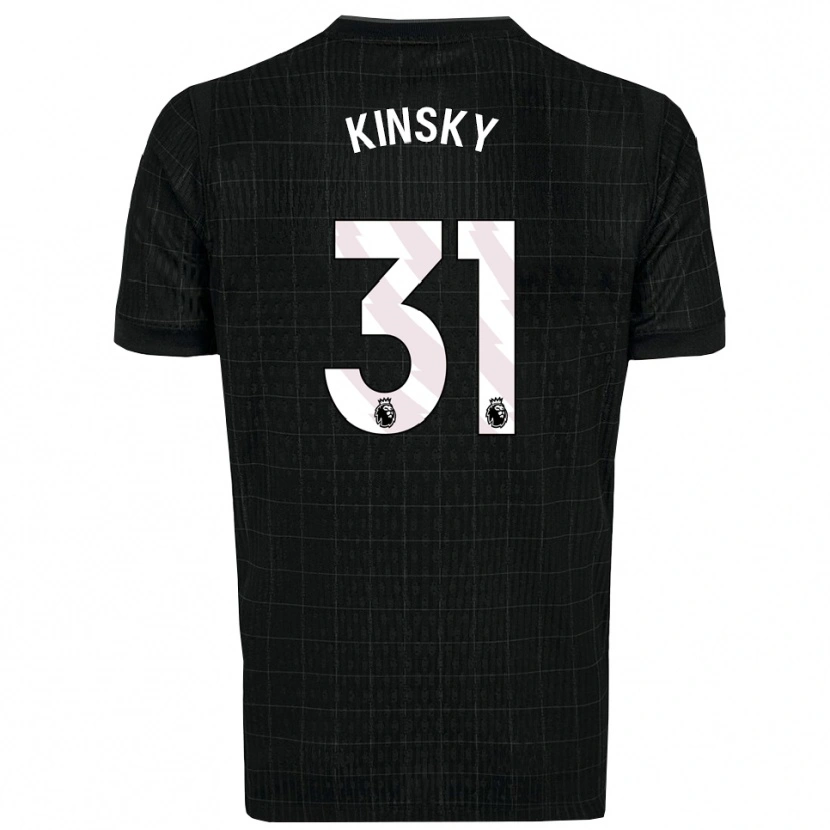 Danxen Herren Antonín Kinský #31 Schwarz Grau Auswärtstrikot Trikot 2025/26 T-Shirt Schweiz