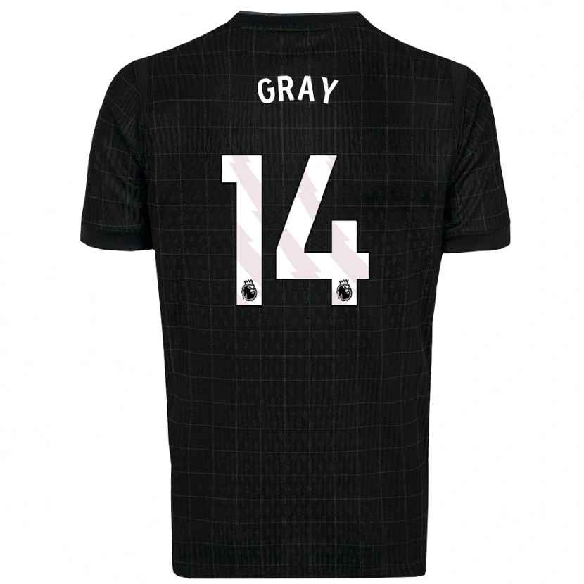 Danxen Herren Archie Gray #14 Schwarz Grau Auswärtstrikot Trikot 2025/26 T-Shirt Schweiz