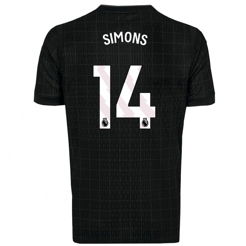 Danxen Herren Zach Simons #14 Schwarz Grau Auswärtstrikot Trikot 2025/26 T-Shirt Schweiz