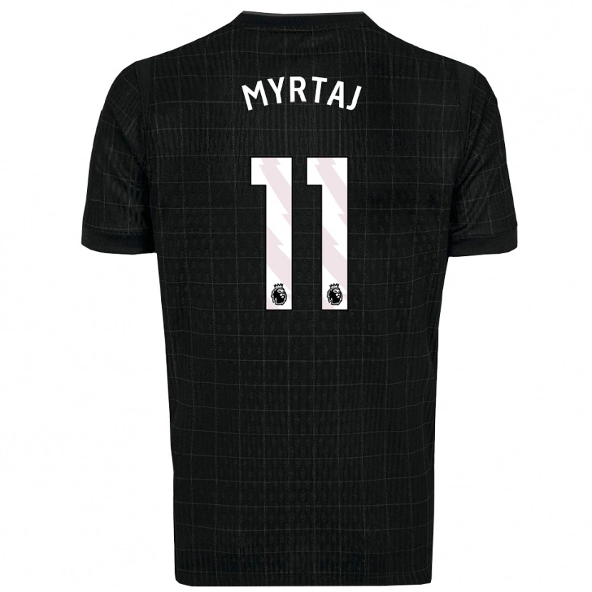 Danxen Herren Leon Myrtaj #11 Schwarz Grau Auswärtstrikot Trikot 2025/26 T-Shirt Schweiz