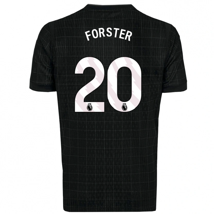 Danxen Herren Fraser Forster #20 Schwarz Grau Auswärtstrikot Trikot 2025/26 T-Shirt Schweiz