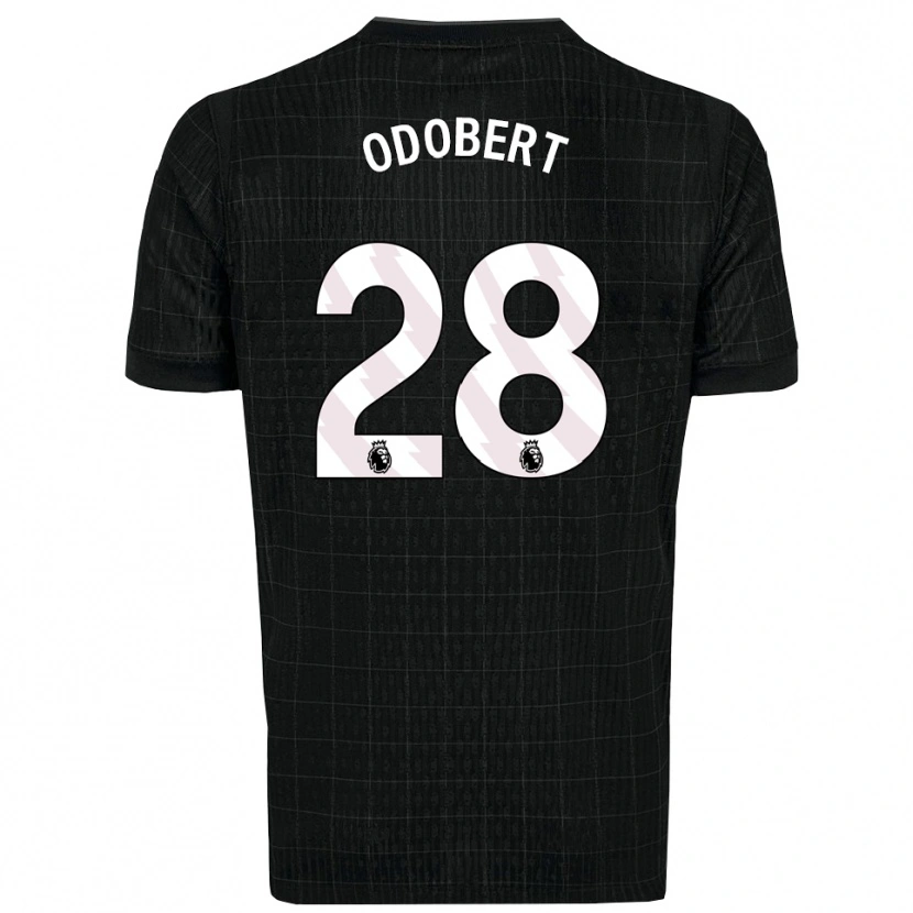 Danxen Herren Wilson Odobert #28 Schwarz Grau Auswärtstrikot Trikot 2025/26 T-Shirt Schweiz