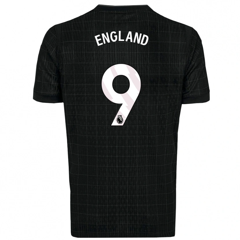 Danxen Herren Bethany England #9 Schwarz Grau Auswärtstrikot Trikot 2025/26 T-Shirt Schweiz