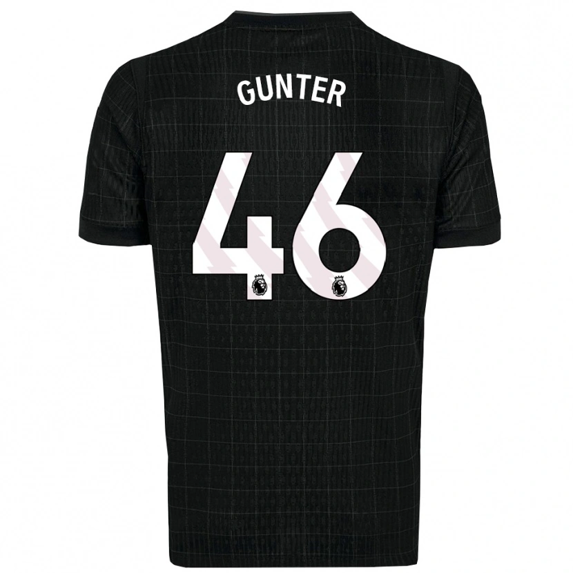 Danxen Herren Luca Gunter #46 Schwarz Grau Auswärtstrikot Trikot 2025/26 T-Shirt Schweiz