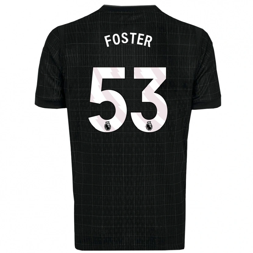 Danxen Herren Brooklyn Lyons Foster #53 Schwarz Grau Auswärtstrikot Trikot 2025/26 T-Shirt Schweiz