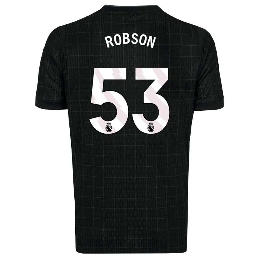 Danxen Herren Max Robson #53 Schwarz Grau Auswärtstrikot Trikot 2025/26 T-Shirt Schweiz