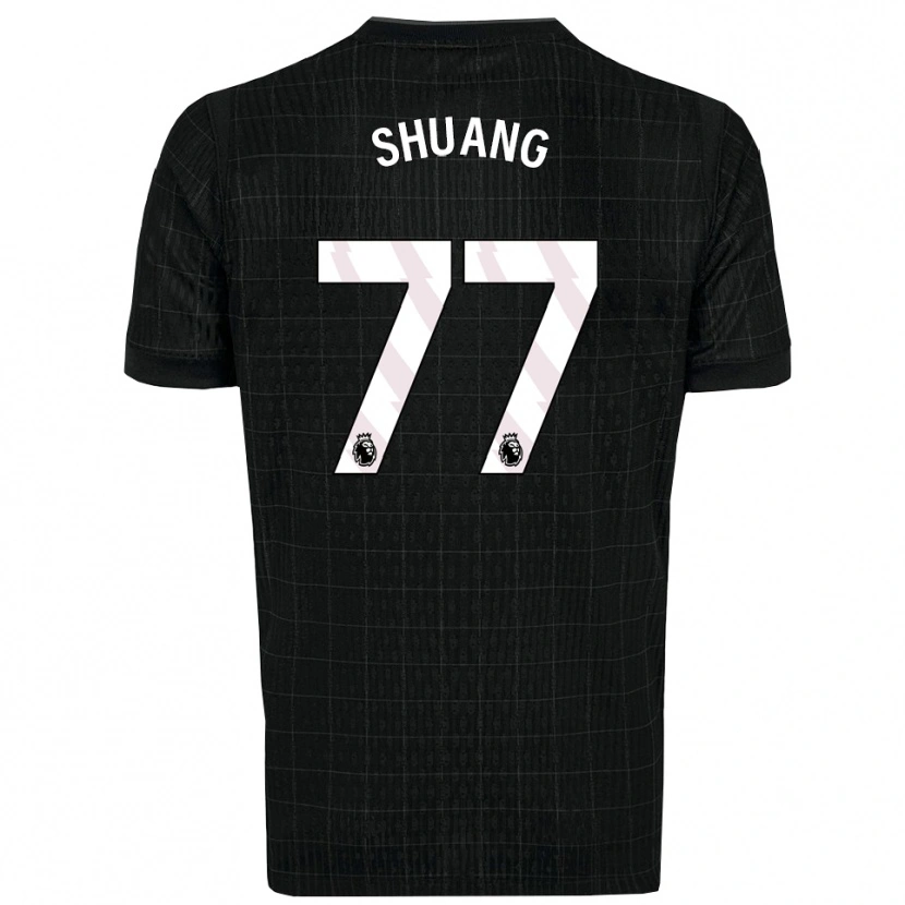 Danxen Herren Wang Shuang #77 Schwarz Grau Auswärtstrikot Trikot 2025/26 T-Shirt Schweiz
