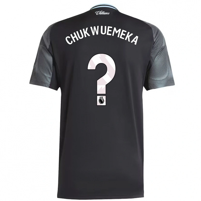 Danxen Herren Caleb Chukwuemeka #0 Schwarz Himmelblau Auswärtstrikot Trikot 2025/26 T-Shirt Schweiz