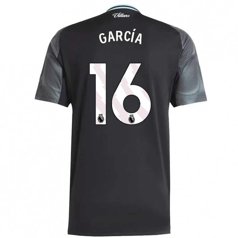 Danxen Herren Andrés García #16 Schwarz Himmelblau Auswärtstrikot Trikot 2025/26 T-Shirt Schweiz