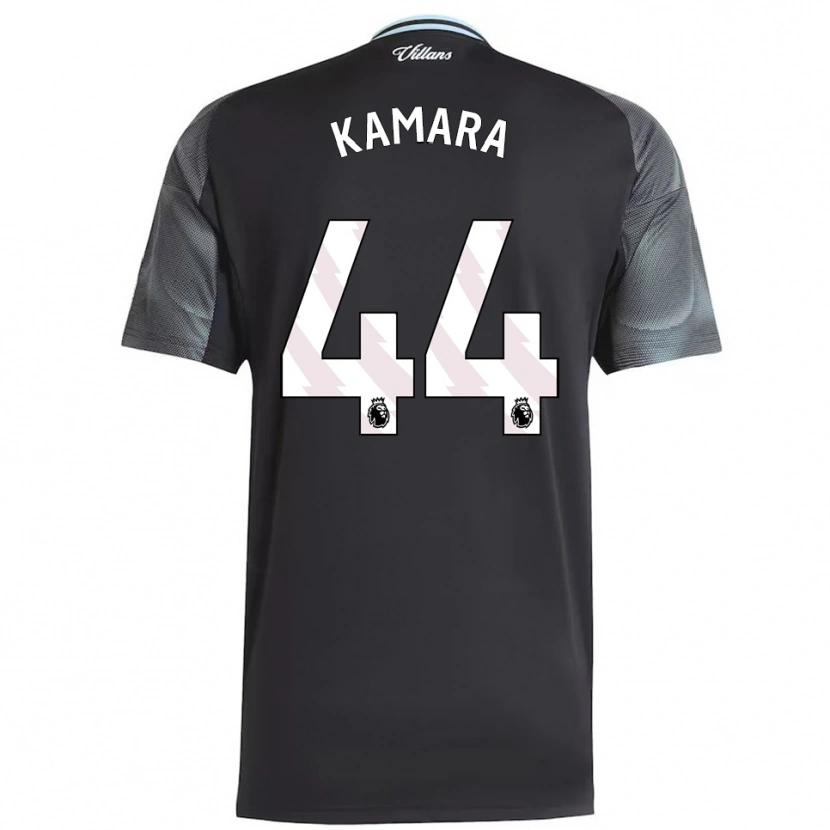 Danxen Herren Boubacar Kamara #44 Schwarz Himmelblau Auswärtstrikot Trikot 2025/26 T-Shirt Schweiz