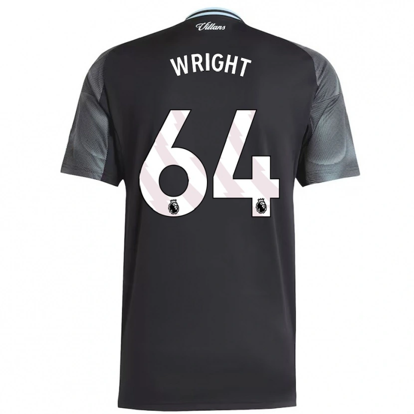 Danxen Herren James Wright #64 Schwarz Himmelblau Auswärtstrikot Trikot 2025/26 T-Shirt Schweiz