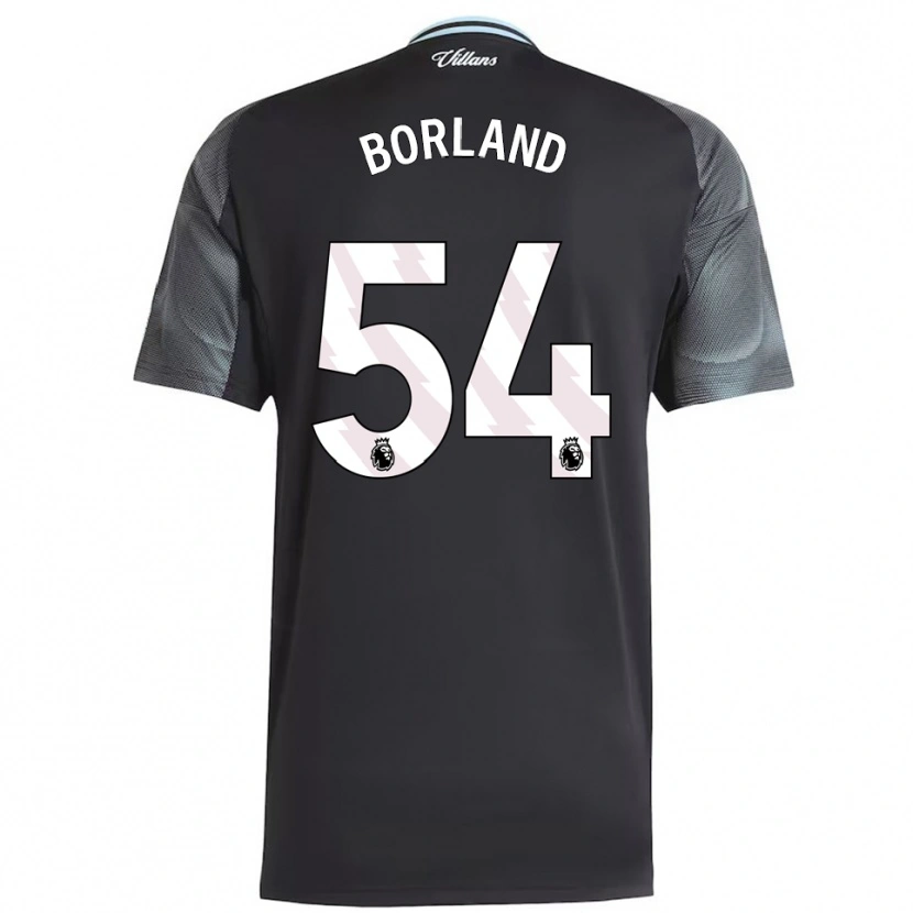 Danxen Herren Aidan Borland #54 Schwarz Himmelblau Auswärtstrikot Trikot 2025/26 T-Shirt Schweiz