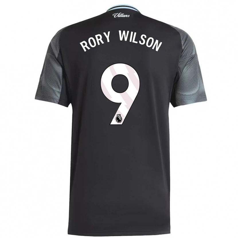 Danxen Herren Rory Wilson #9 Schwarz Himmelblau Auswärtstrikot Trikot 2025/26 T-Shirt Schweiz
