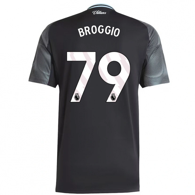 Danxen Herren Ben Broggio #79 Schwarz Himmelblau Auswärtstrikot Trikot 2025/26 T-Shirt Schweiz