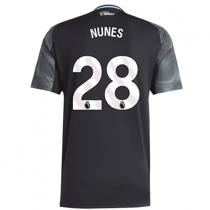 Danxen Herren Gabi Nunes #28 Schwarz Himmelblau Auswärtstrikot Trikot 2025/26 T-Shirt Schweiz