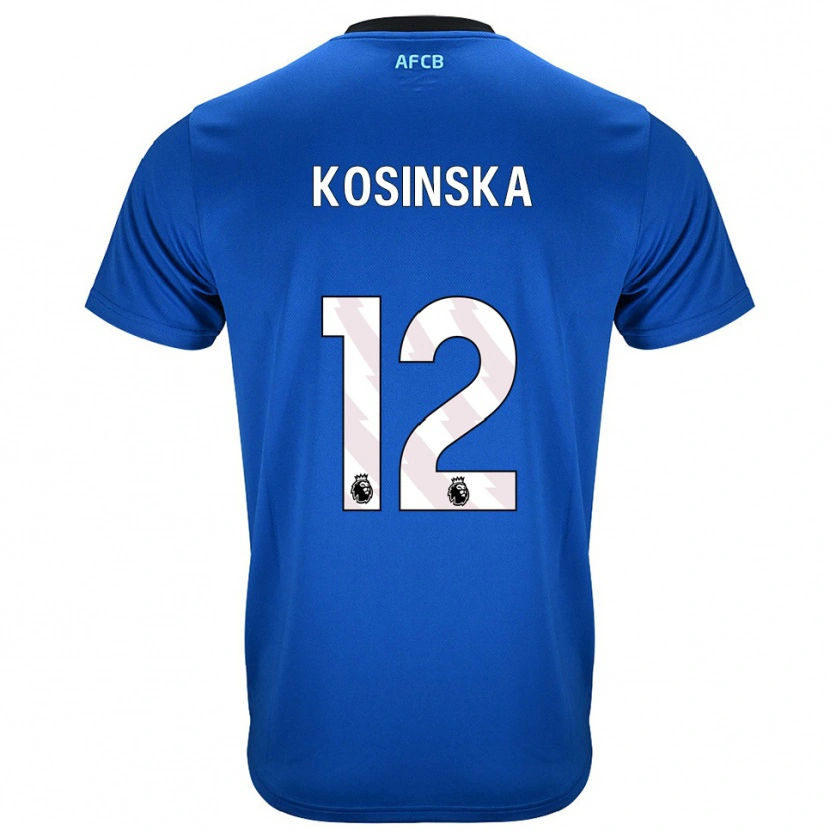 Danxen Herren Daniela Kosinska #12 Blau Schwarz Auswärtstrikot Trikot 2025/26 T-Shirt Schweiz