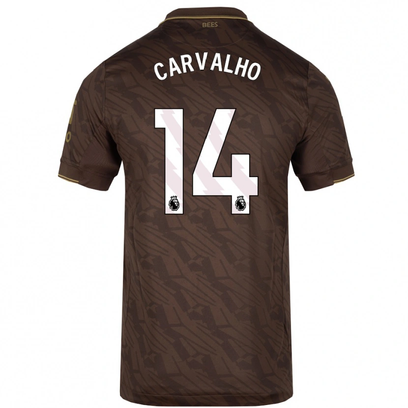 Danxen Herren Fábio Carvalho #14 Braun Gold Auswärtstrikot Trikot 2025/26 T-Shirt Schweiz