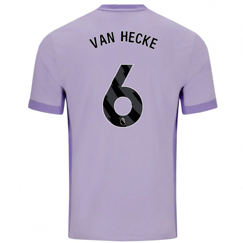 Danxen Herren Jan Paul Van Hecke #6 Taro Lila Weiß Auswärtstrikot Trikot 2025/26 T-Shirt Schweiz