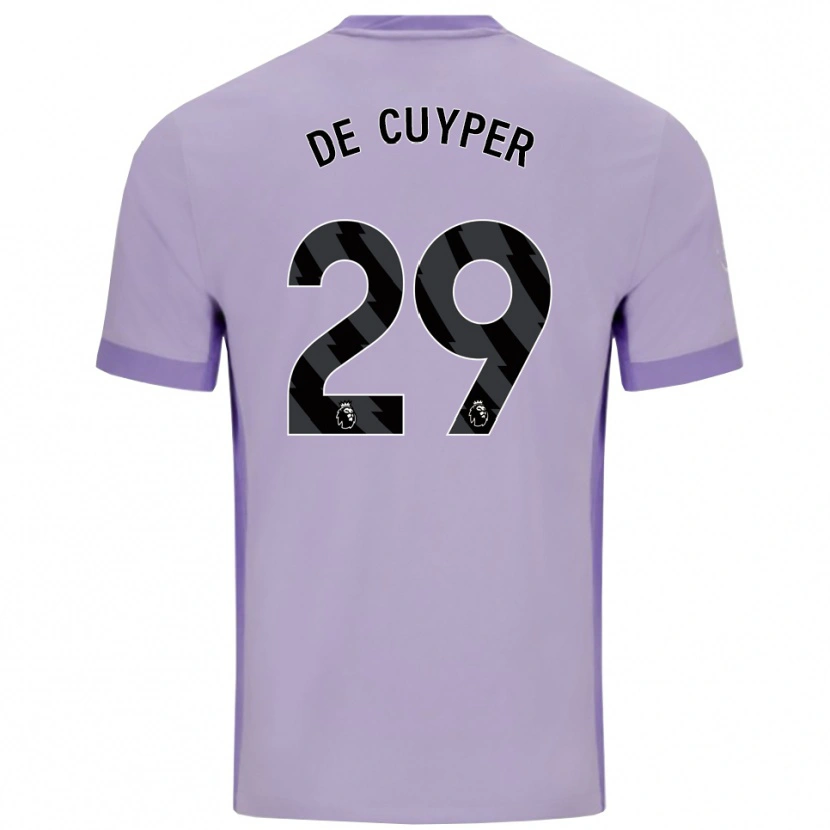 Danxen Herren Maxim De Cuyper #29 Taro Lila Weiß Auswärtstrikot Trikot 2025/26 T-Shirt Schweiz
