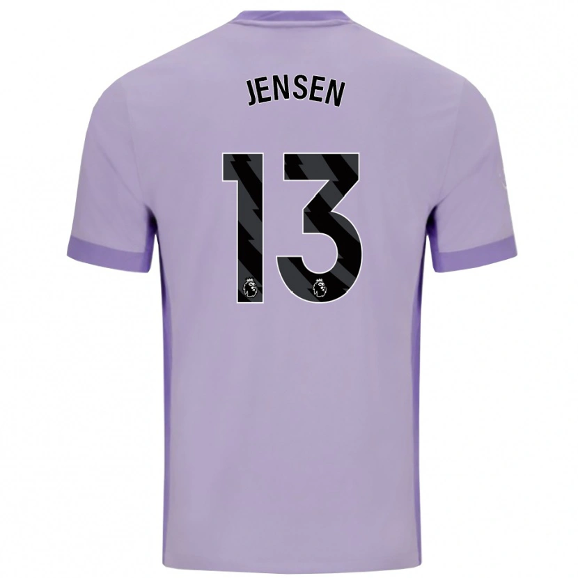 Danxen Herren Sebastian Jensen #13 Taro Lila Weiß Auswärtstrikot Trikot 2025/26 T-Shirt Schweiz
