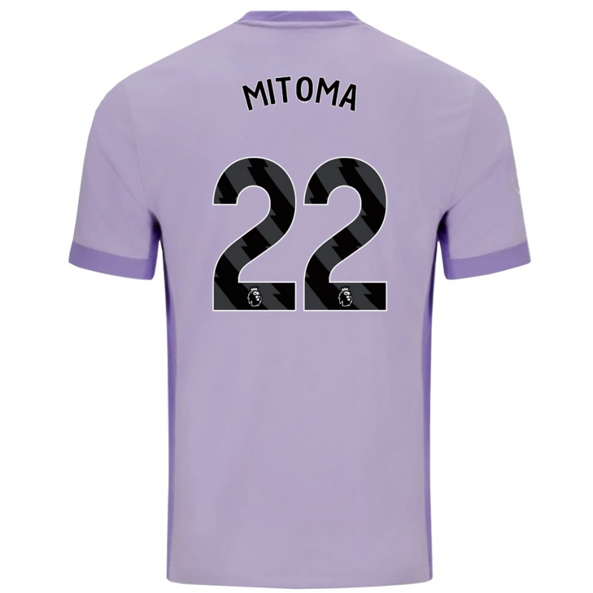 Danxen Herren Kaoru Mitoma #22 Taro Lila Weiß Auswärtstrikot Trikot 2025/26 T-Shirt Schweiz