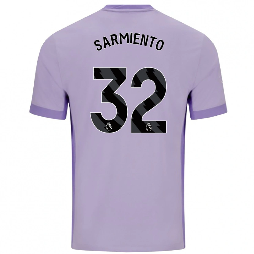 Danxen Herren Jeremy Sarmiento #32 Taro Lila Weiß Auswärtstrikot Trikot 2025/26 T-Shirt Schweiz