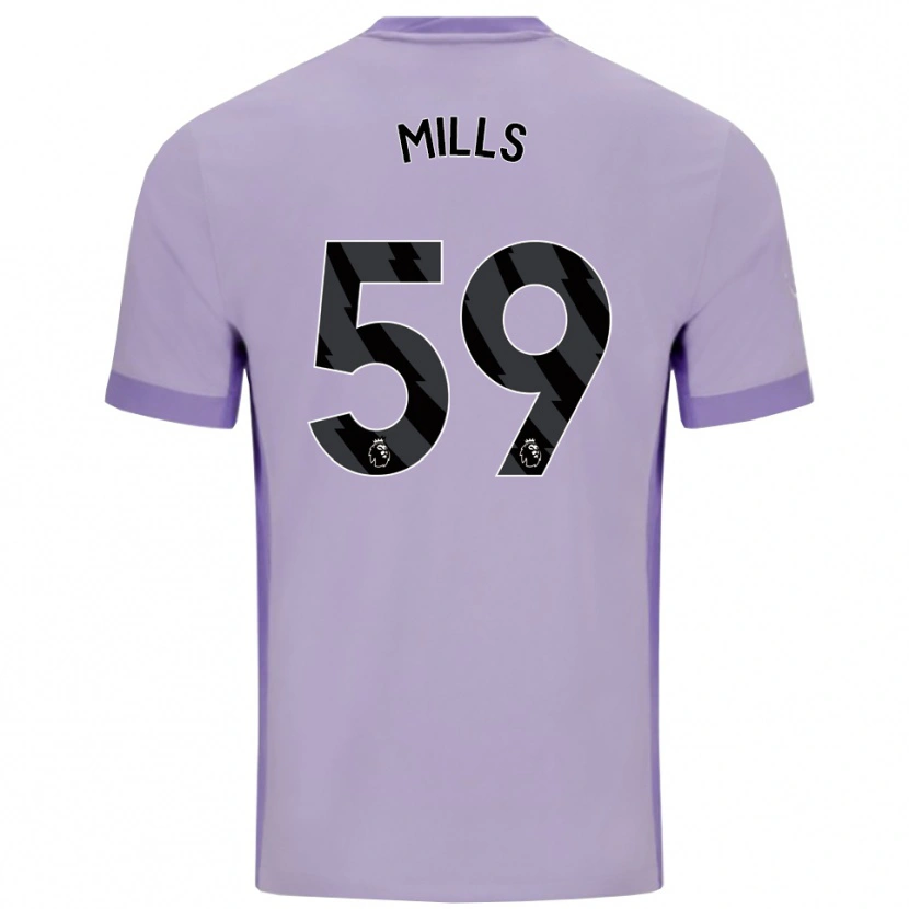 Danxen Herren Harry Mills #59 Taro Lila Weiß Auswärtstrikot Trikot 2025/26 T-Shirt Schweiz
