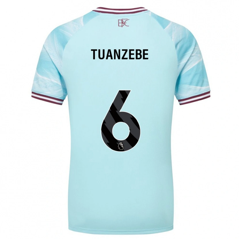 Danxen Herren Axel Tuanzebe #6 Himmelblau Burgunderrot Auswärtstrikot Trikot 2025/26 T-Shirt Schweiz