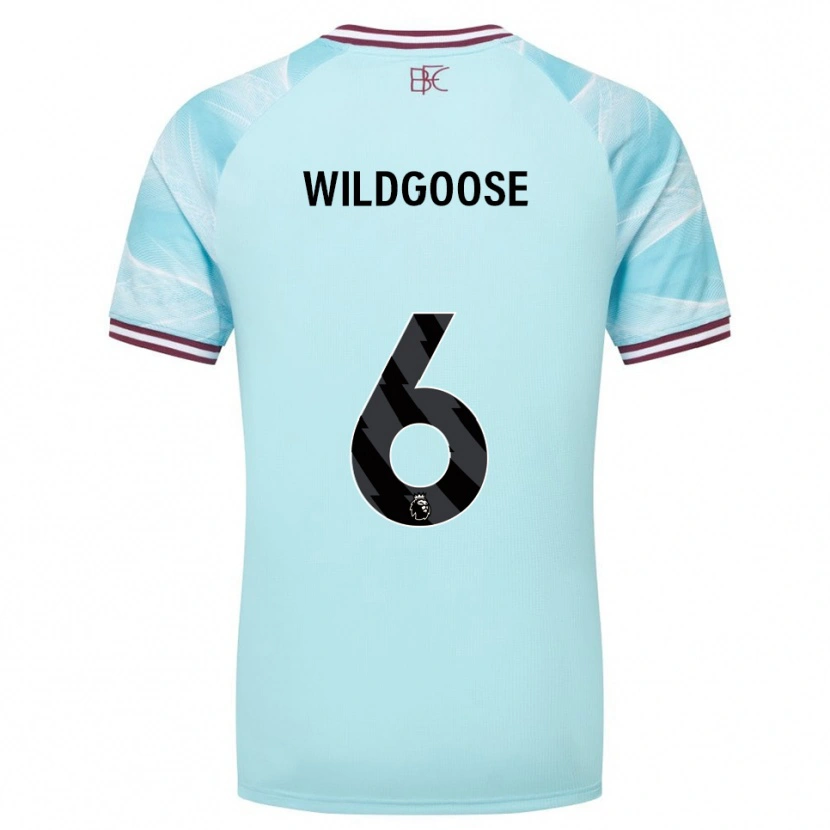 Danxen Herren Mikayla Wildgoose #6 Himmelblau Burgunderrot Auswärtstrikot Trikot 2025/26 T-Shirt Schweiz