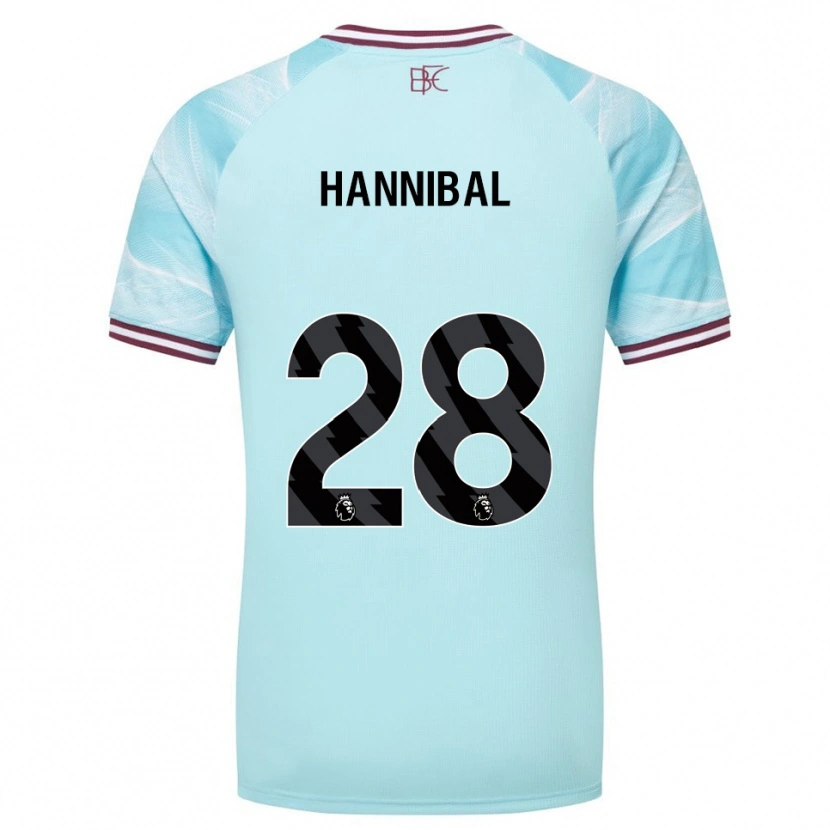 Danxen Herren Hannibal #28 Himmelblau Burgunderrot Auswärtstrikot Trikot 2025/26 T-Shirt Schweiz