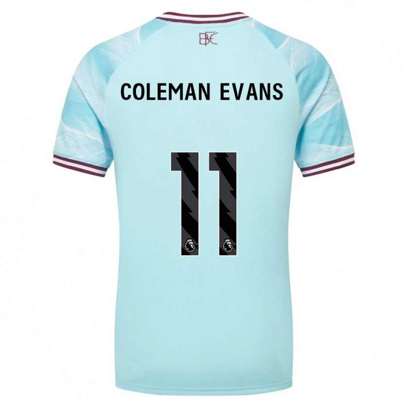 Danxen Herren Amaya Coleman-Evans #11 Himmelblau Burgunderrot Auswärtstrikot Trikot 2025/26 T-Shirt Schweiz