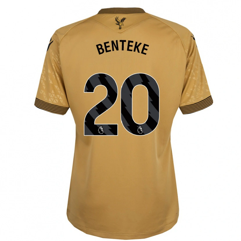 Danxen Herren Christian Benteke #20 Gold Schwarz Auswärtstrikot Trikot 2025/26 T-Shirt Schweiz