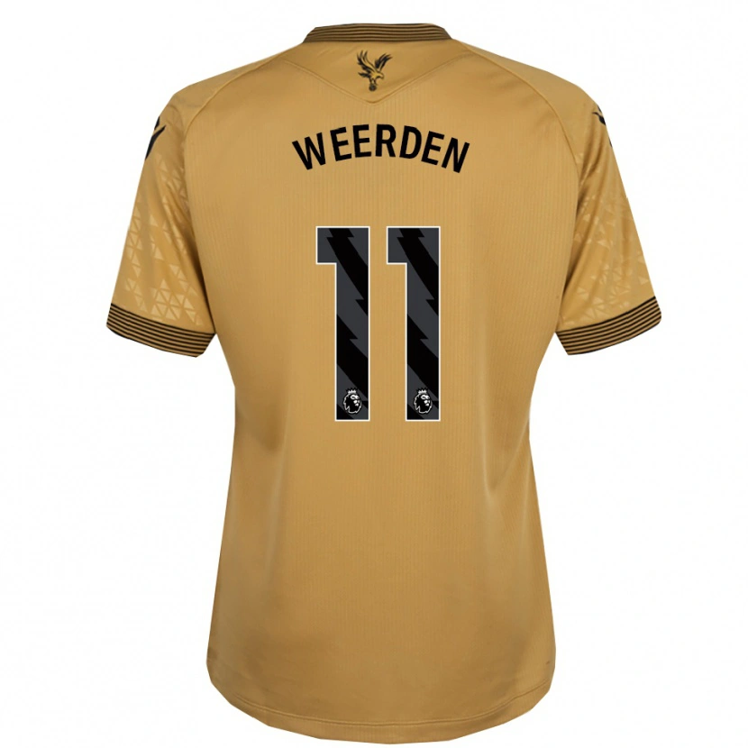 Danxen Herren Ashleigh Weerden #11 Gold Schwarz Auswärtstrikot Trikot 2025/26 T-Shirt Schweiz