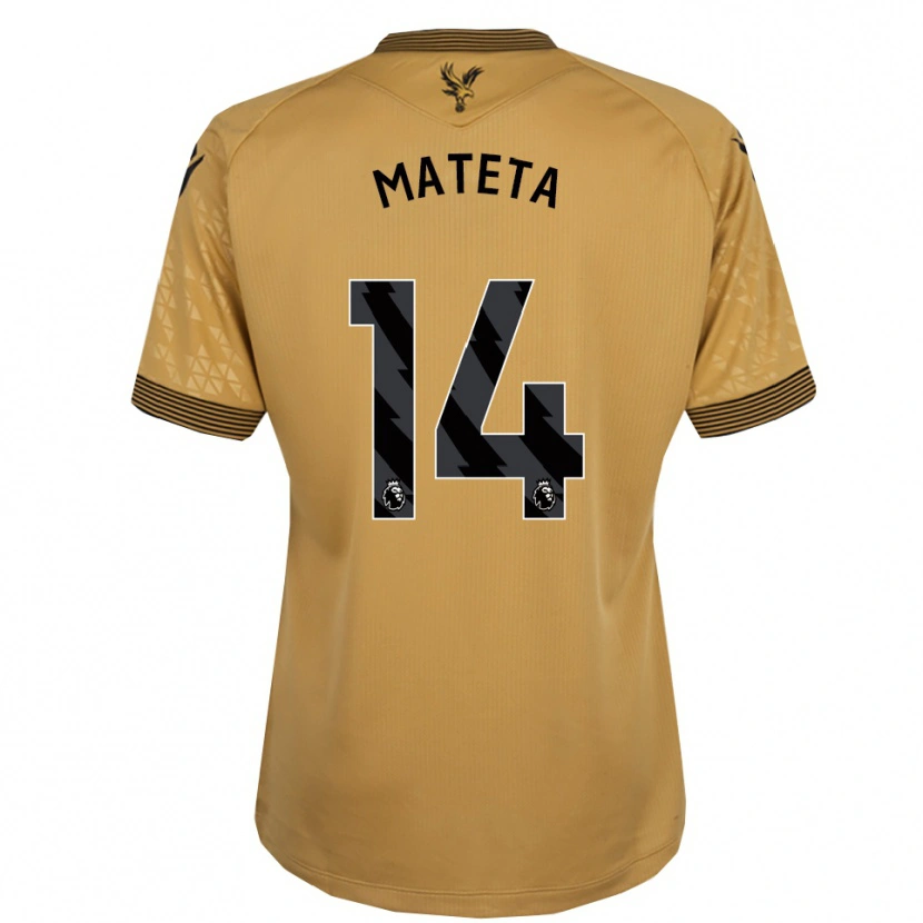 Danxen Herren Jean-Philippe Mateta #14 Gold Schwarz Auswärtstrikot Trikot 2025/26 T-Shirt Schweiz