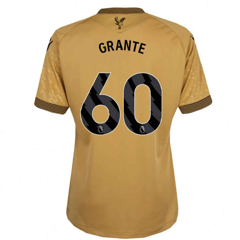 Danxen Herren Jake Grante #60 Gold Schwarz Auswärtstrikot Trikot 2025/26 T-Shirt Schweiz